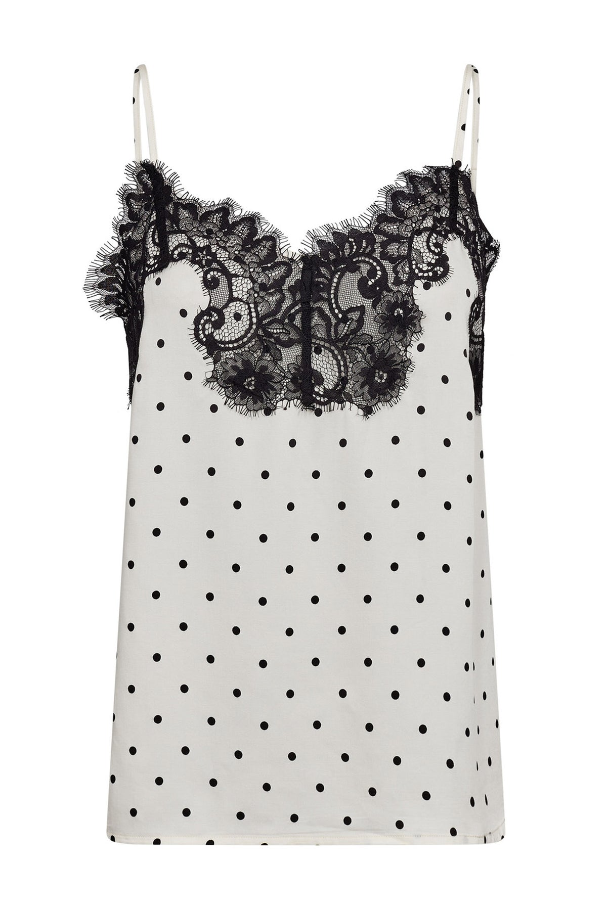 AmeliCC Dot Lace Singlet 11-Off white - 45134