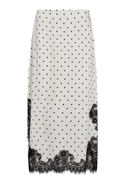 AmeliCC Dot Lace Skirt 11-Off white - 44039 Thumbnail