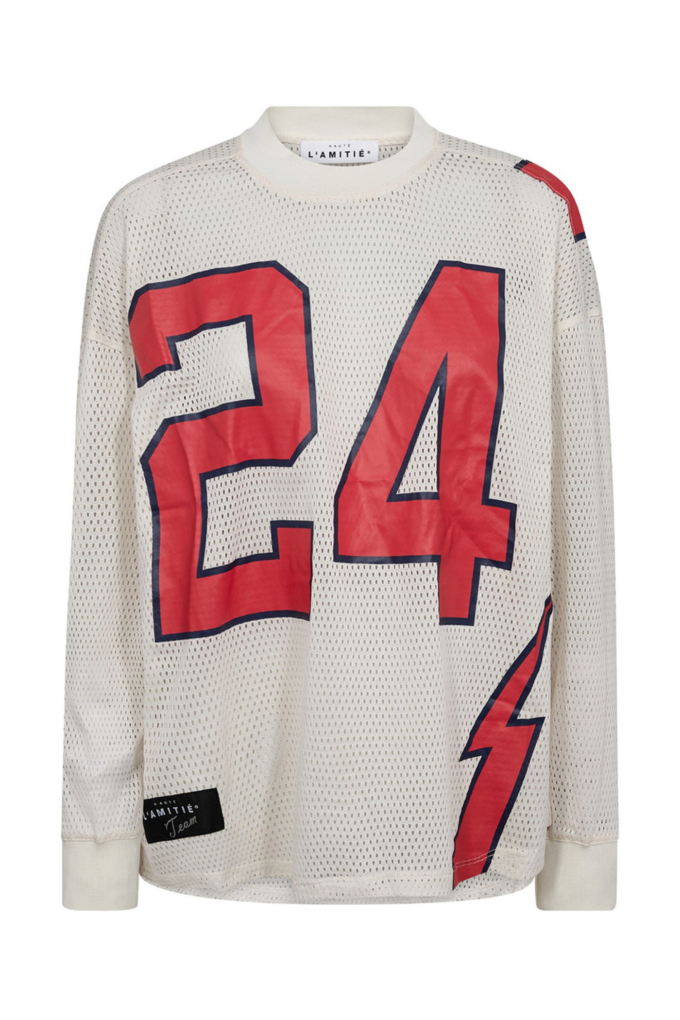 American Football LS Tee Pearl/ Red - HL10049