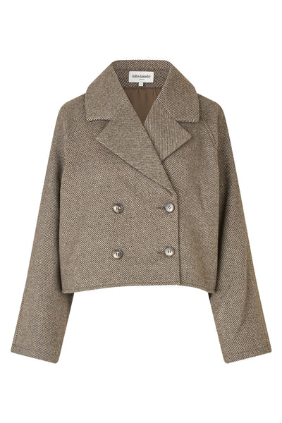 AmiriLL Short Jacket LS 87 Dark Mokka - 25419-6025 Thumbnail