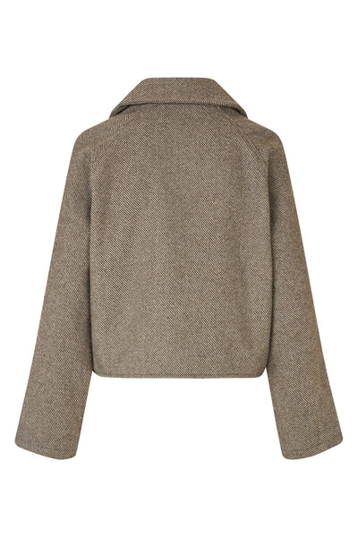 AmiriLL Short Jacket LS 87 Dark Mokka - 25419-6025 Thumbnail