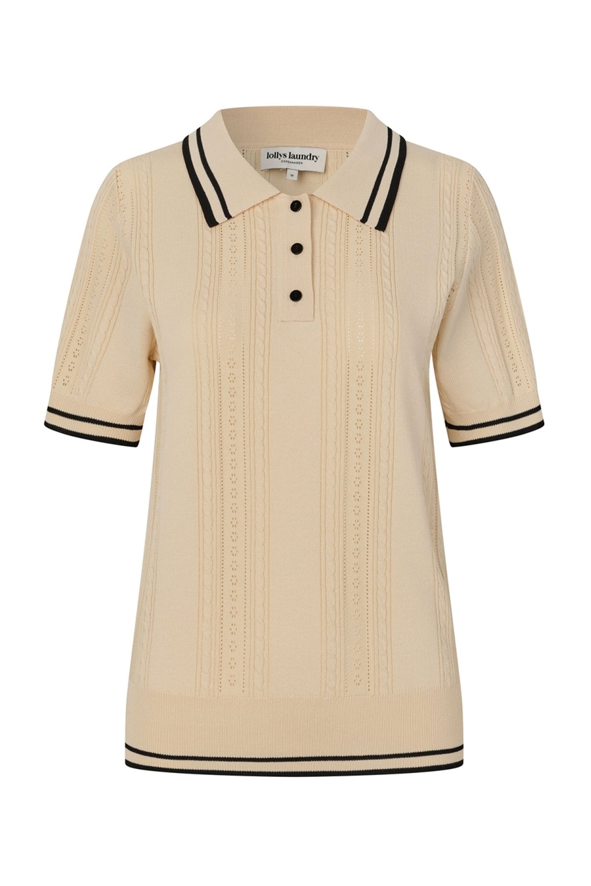 Andreall Polo Knit S/S Creme - 26266-5008