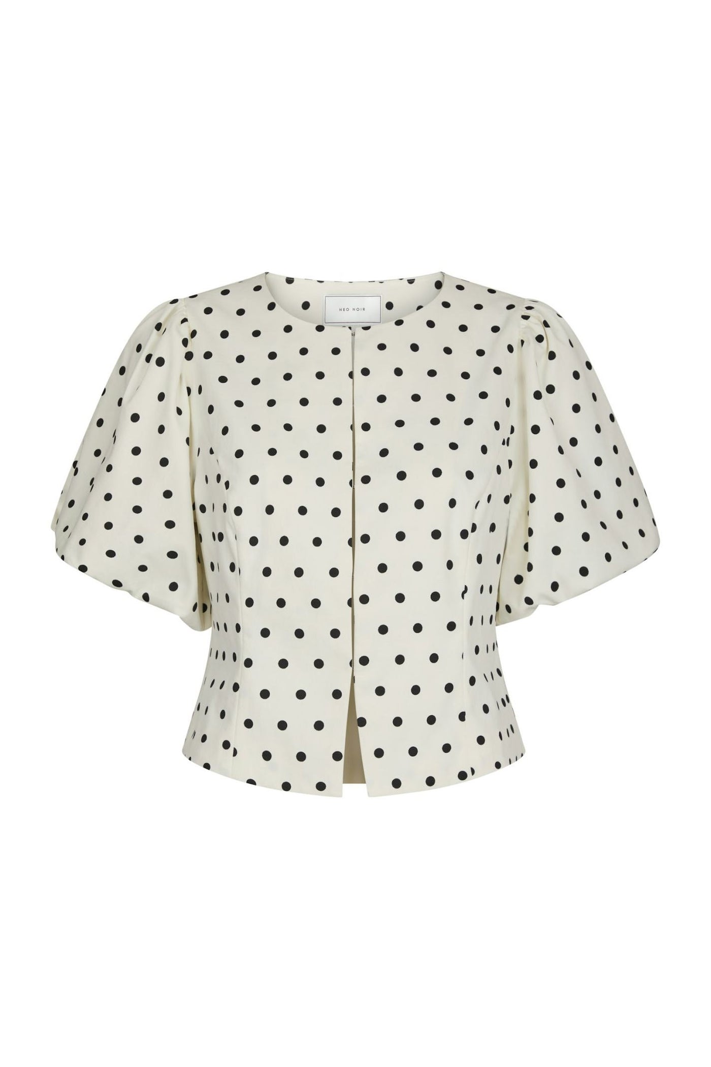 Anela Dot Blouse White - 167821