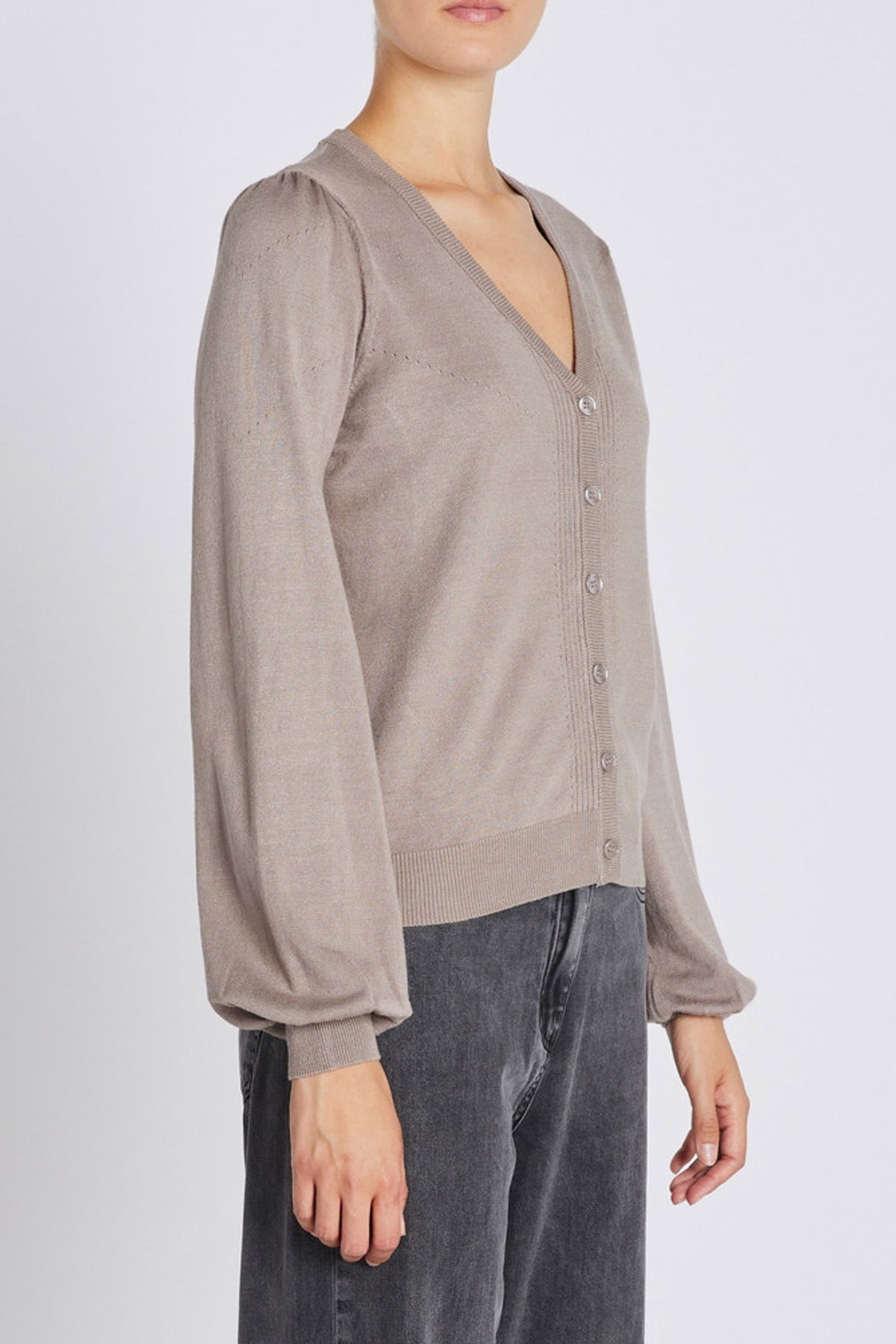 AnemoneBBCarlinas cardigan Fungi melange - BBW4578