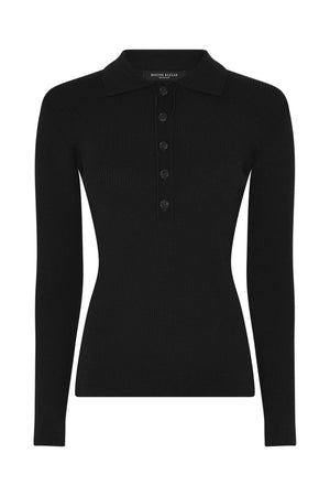 AnemoneBBValea knit polo Black - BBW5057