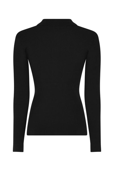 AnemoneBBValea knit polo Black - BBW5057 Thumbnail