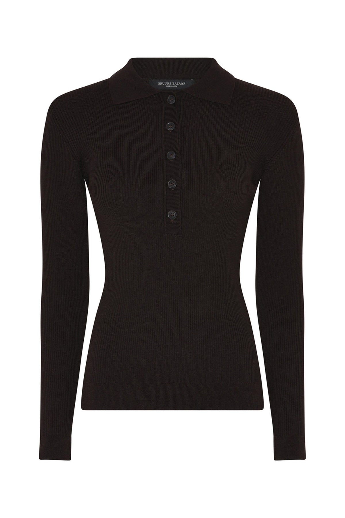 AnemoneBBValea knit polo Chocolate Brown - BBW5057