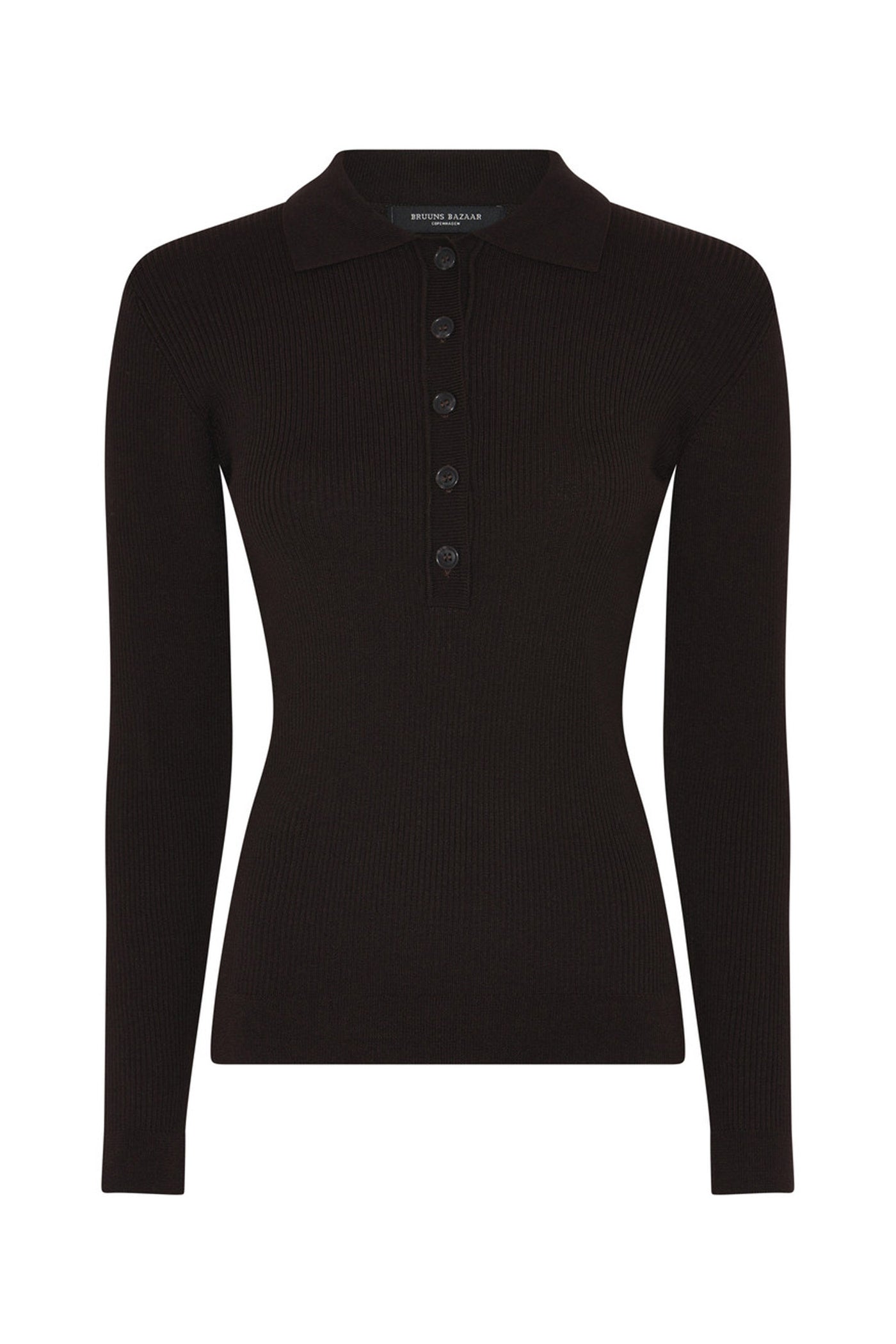 AnemoneBBValea knit polo Chocolate Brown - BBW5057