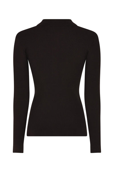 AnemoneBBValea knit polo Chocolate Brown - BBW5057 Thumbnail