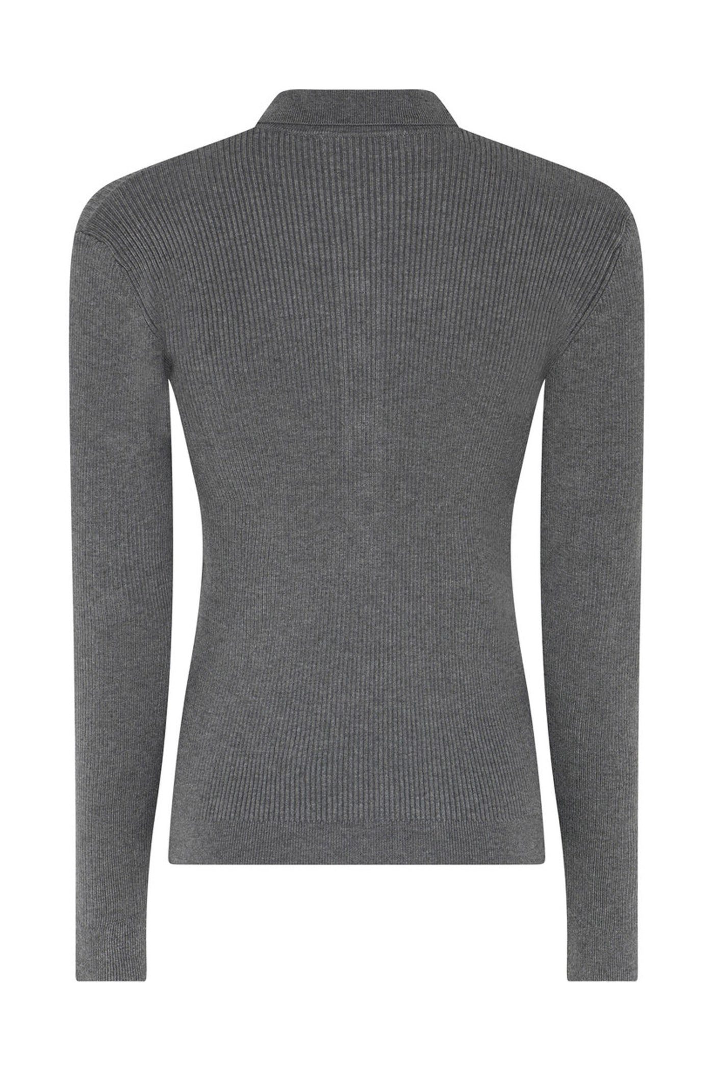 AnemoneBBValea knit polo Grey mel - BBW5057
