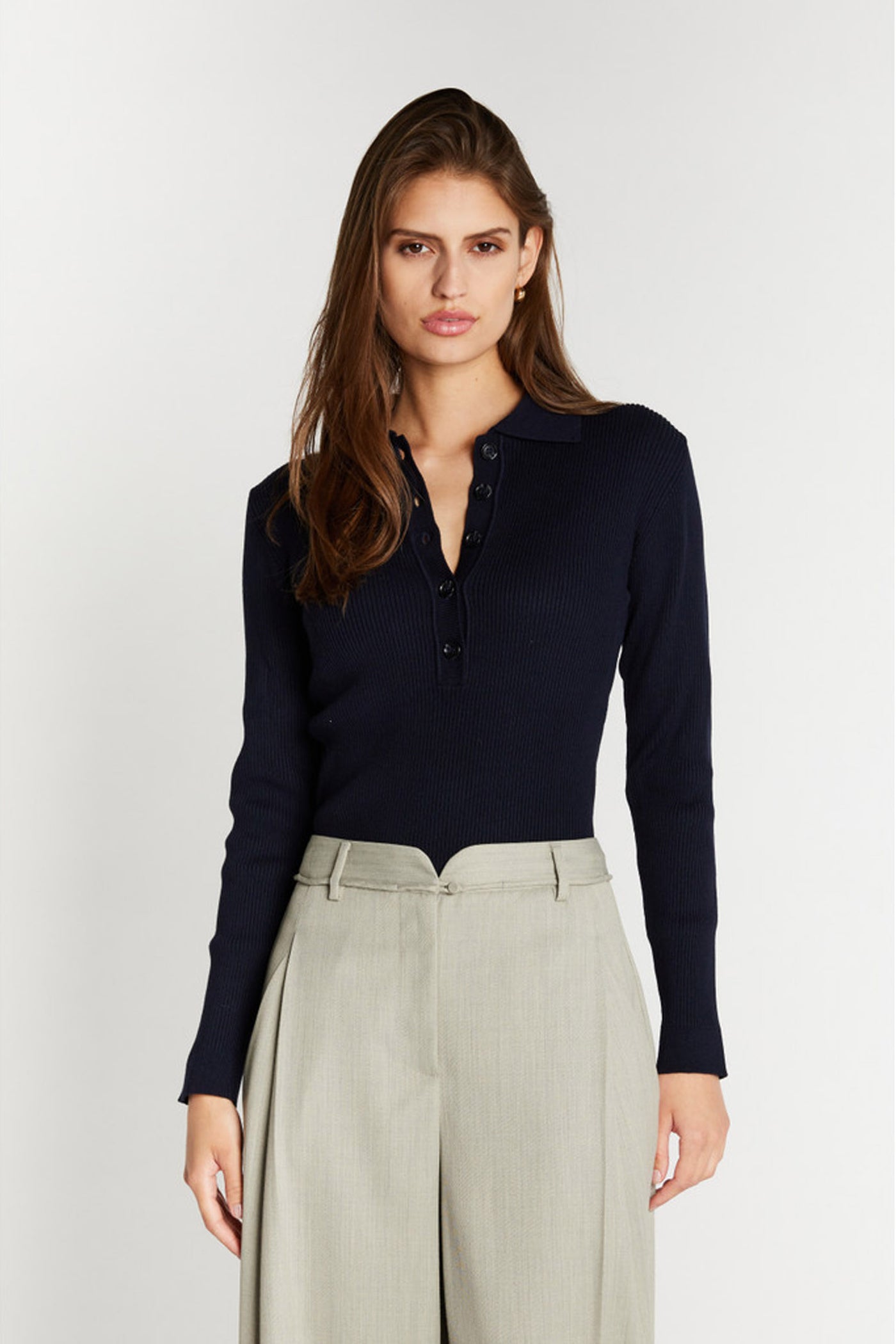 AnemoneBBValea knit polo Navy - BBW5057
