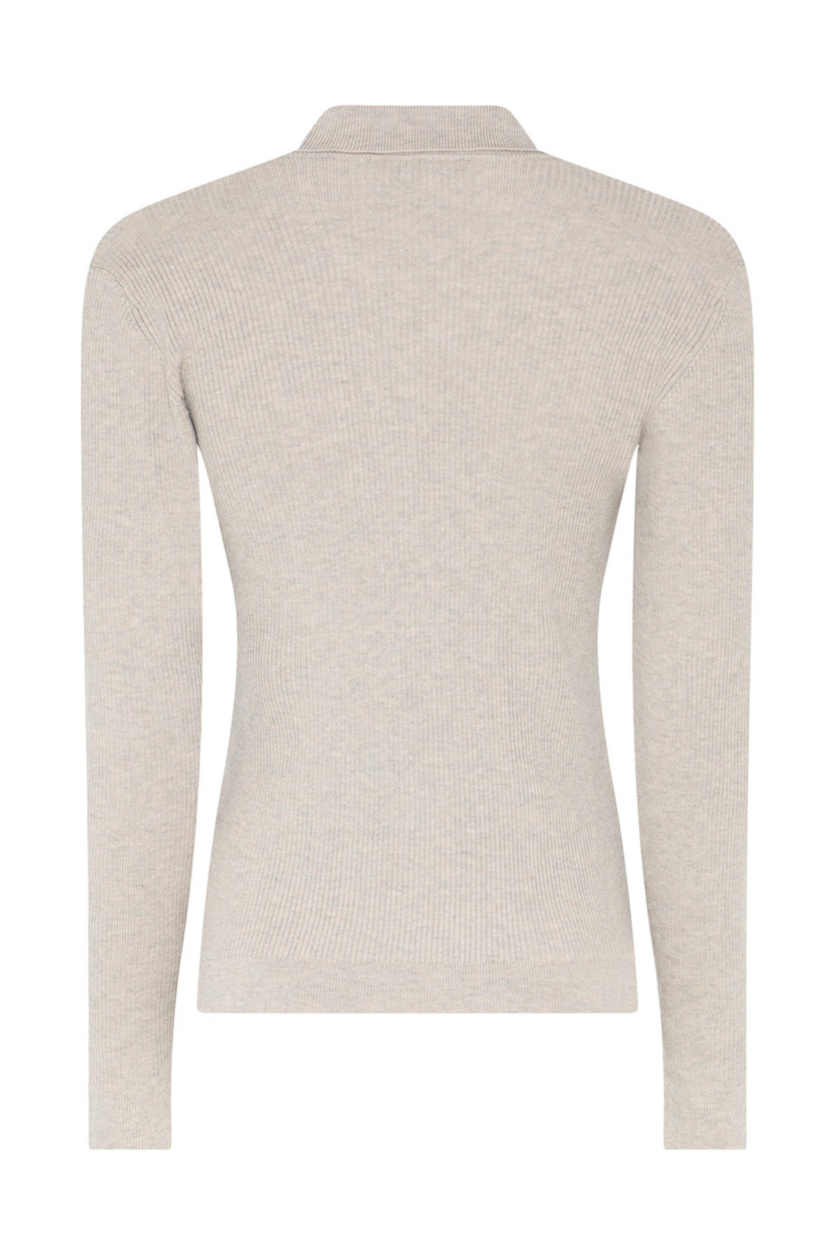 AnemoneBBValea knit polo Sand melange - BBW5057