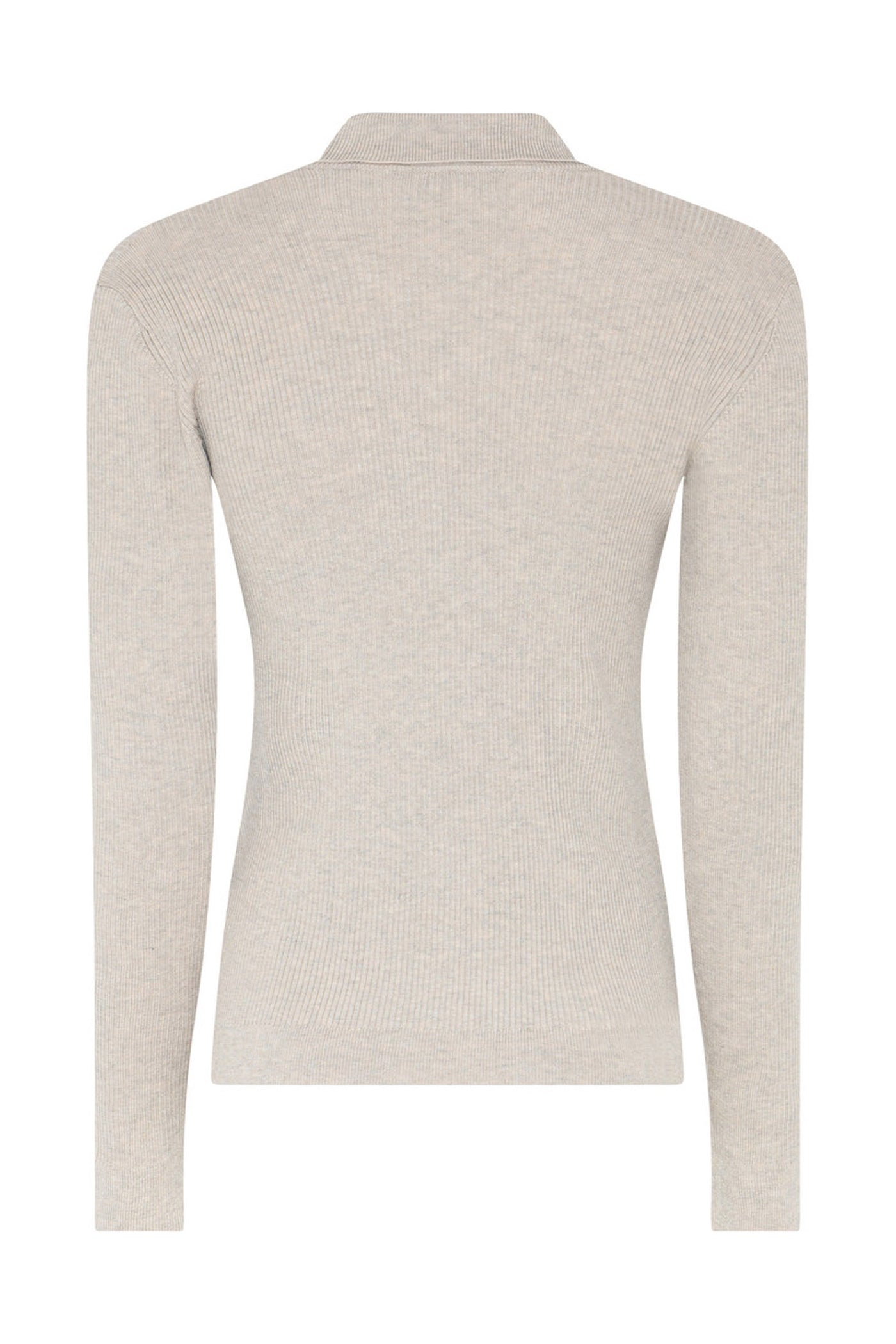 AnemoneBBValea knit polo Sand melange - BBW5057
