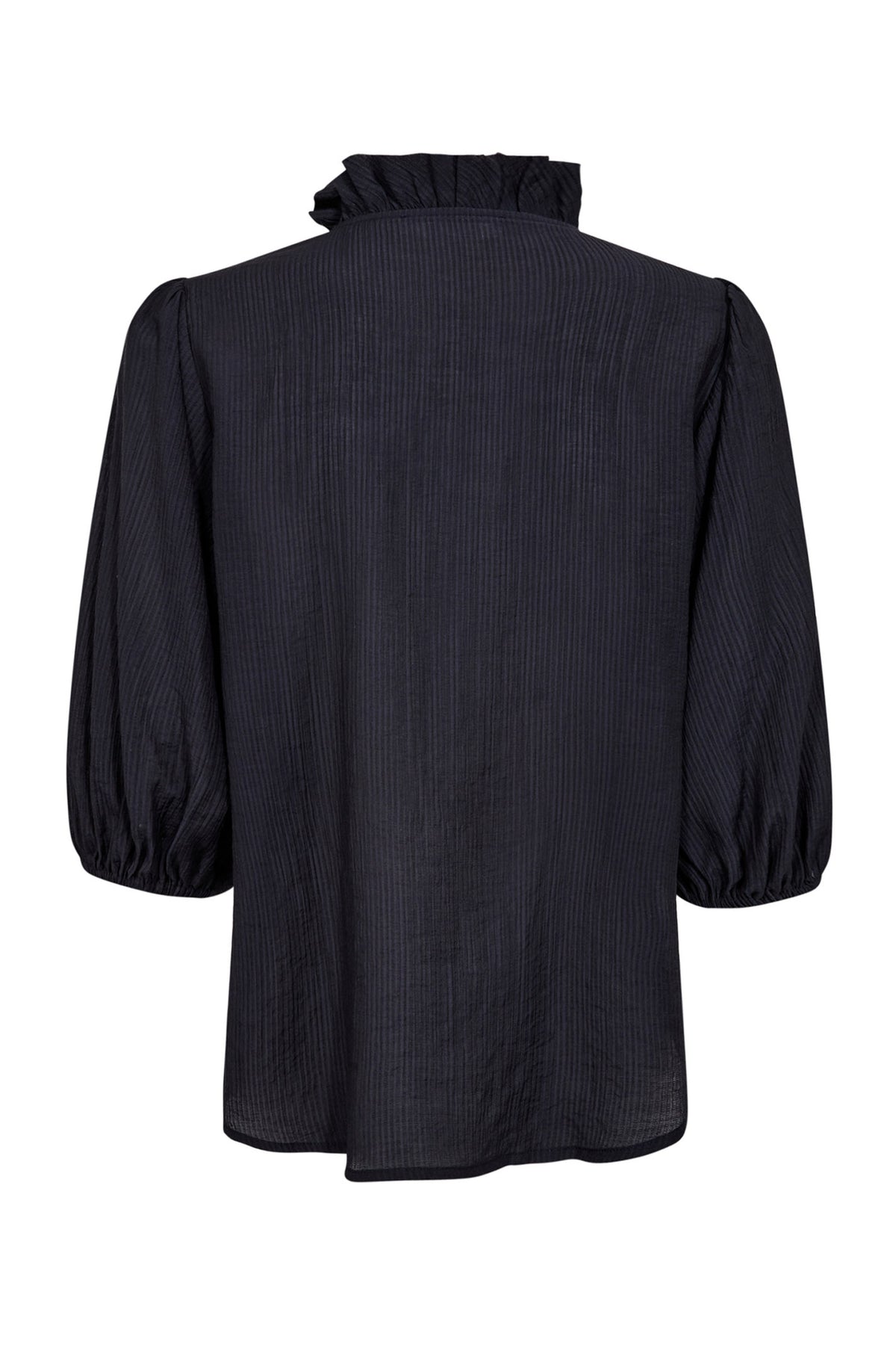 AnikaCC Frill SS Shirt 120-Navy - 35905