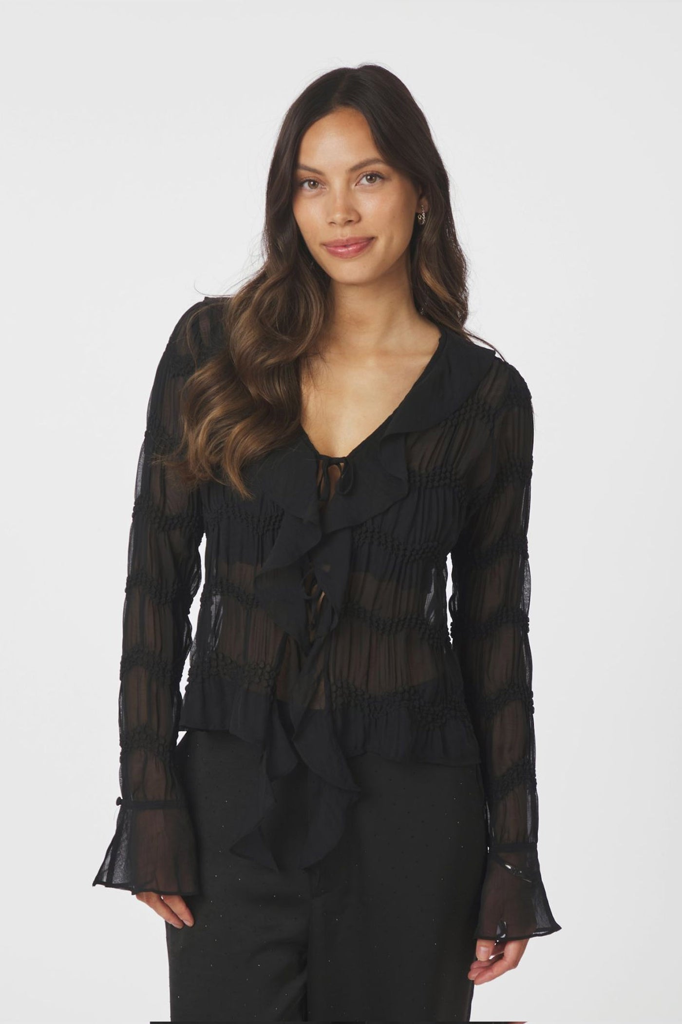 Anika Crepe Chiffon Black - 167042