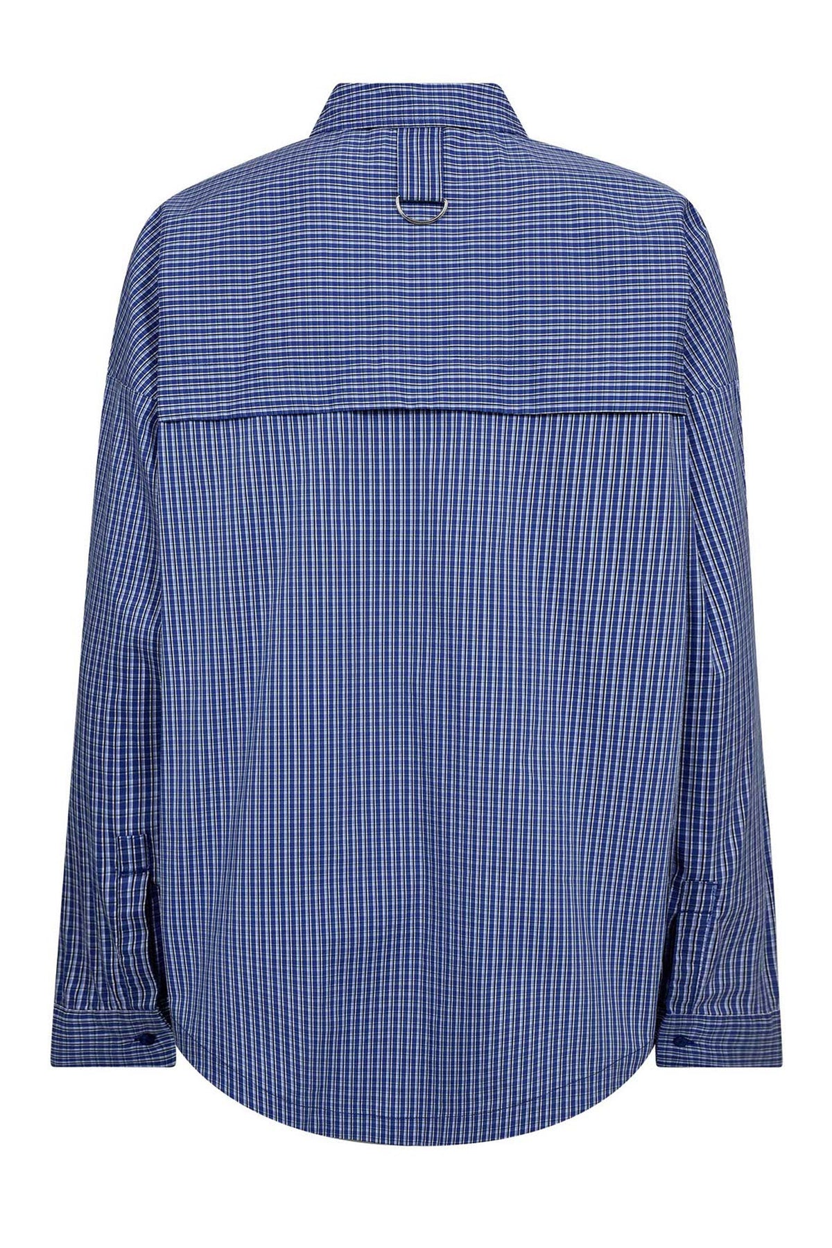 AnizaCC Oversize Slit Shirt 76-New Blue - 45016