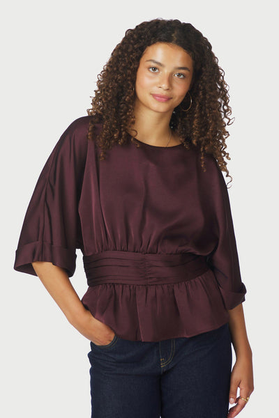 Annegret Heavy Sateen Burgundy - 166830 Thumbnail