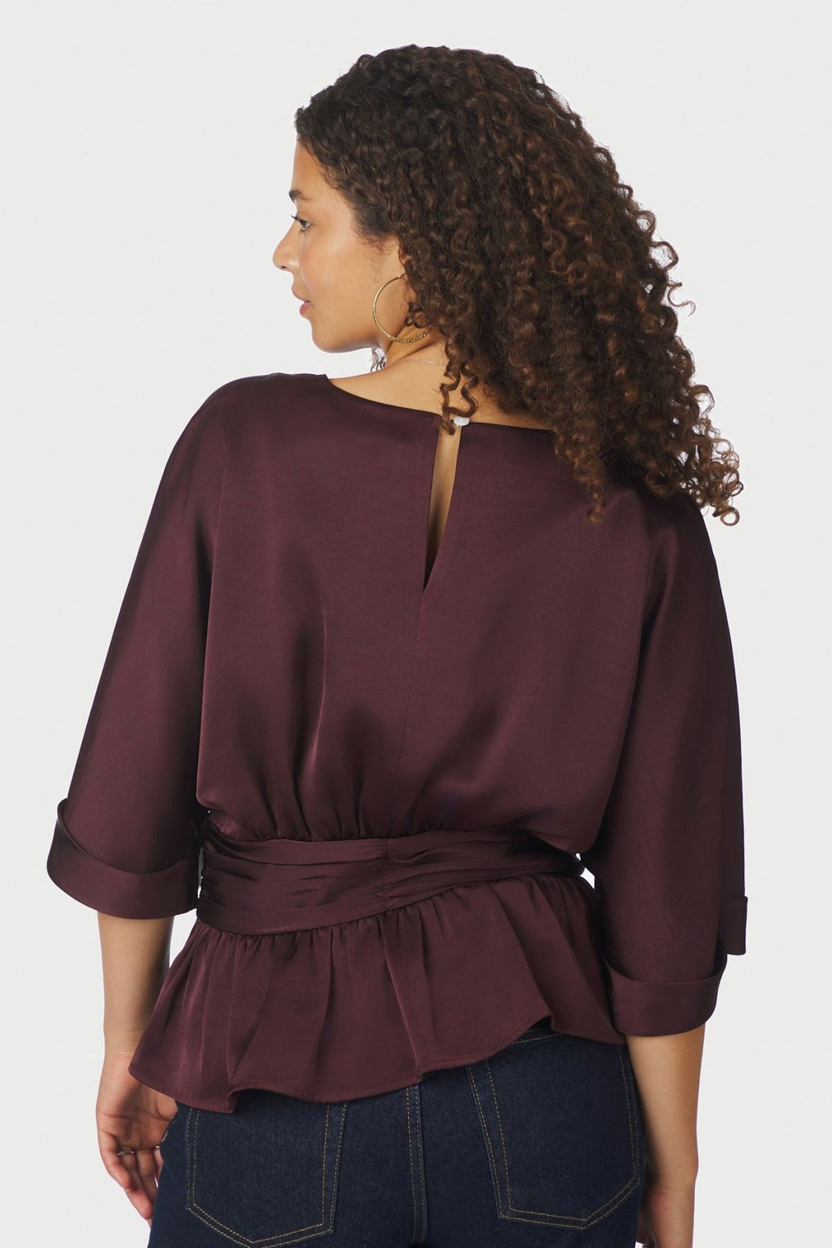 Annegret Heavy Sateen Burgundy - 166830