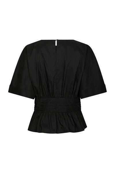 Annegret Poplin Blouse Black - 162365 Thumbnail