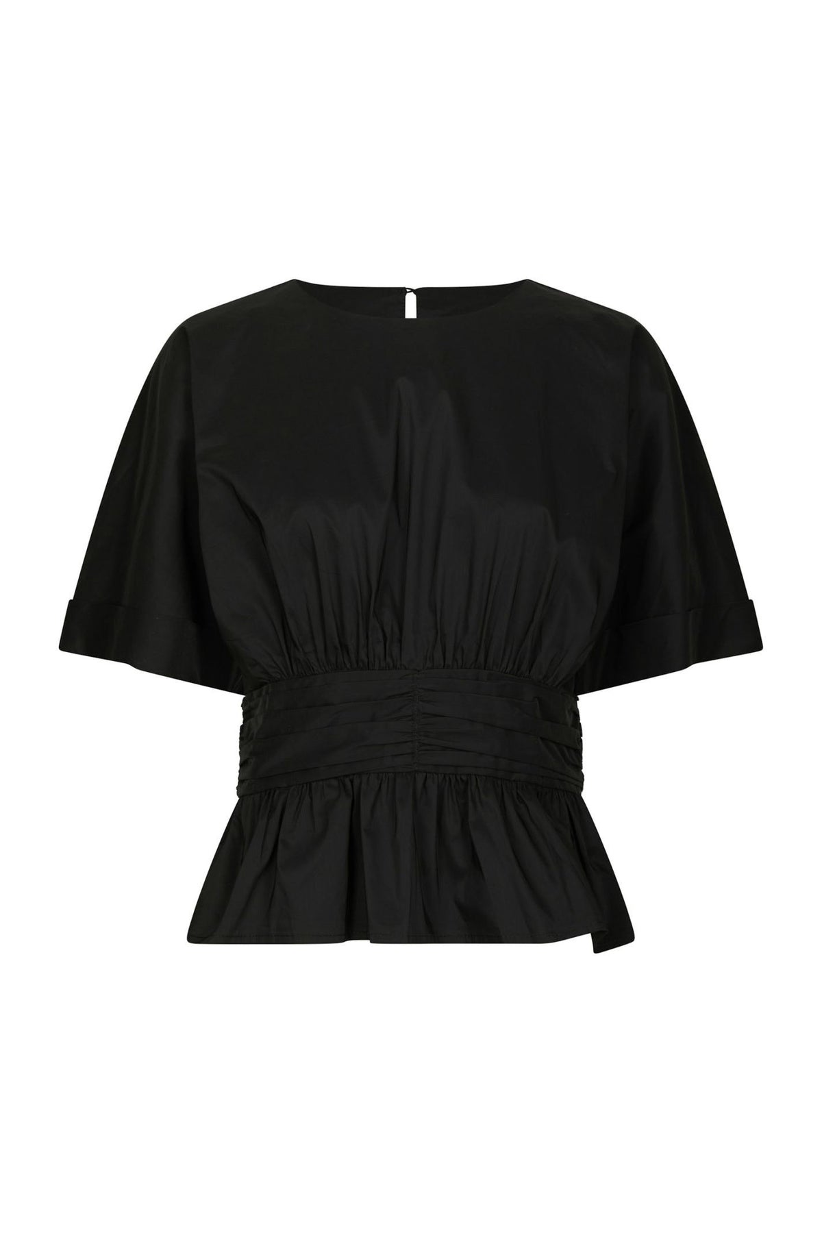 Annegret Poplin Blouse Black - 162365