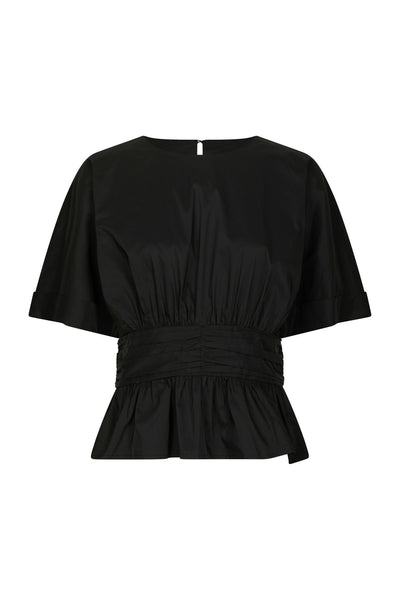 Annegret Poplin Blouse Black - 162365 Thumbnail