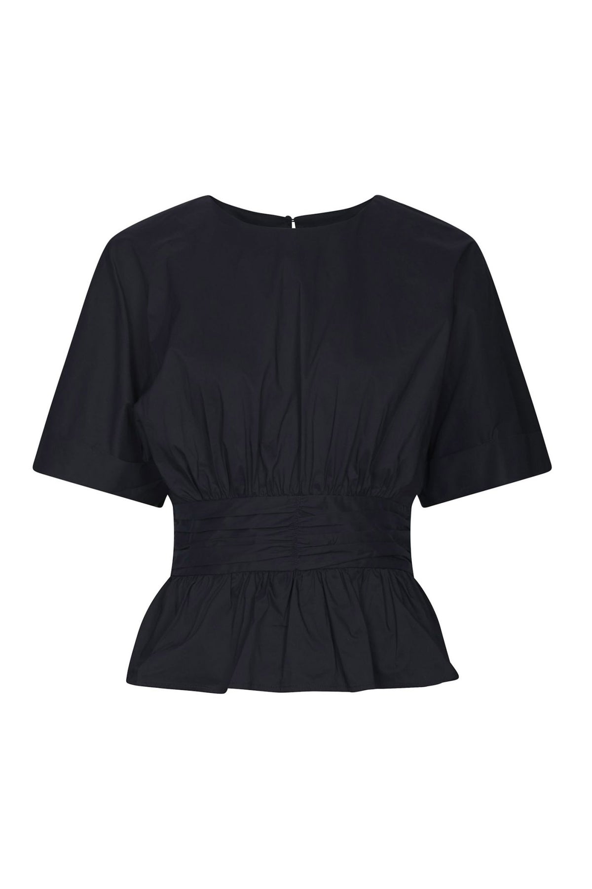 Annegret Poplin Blouse Navy - 162365