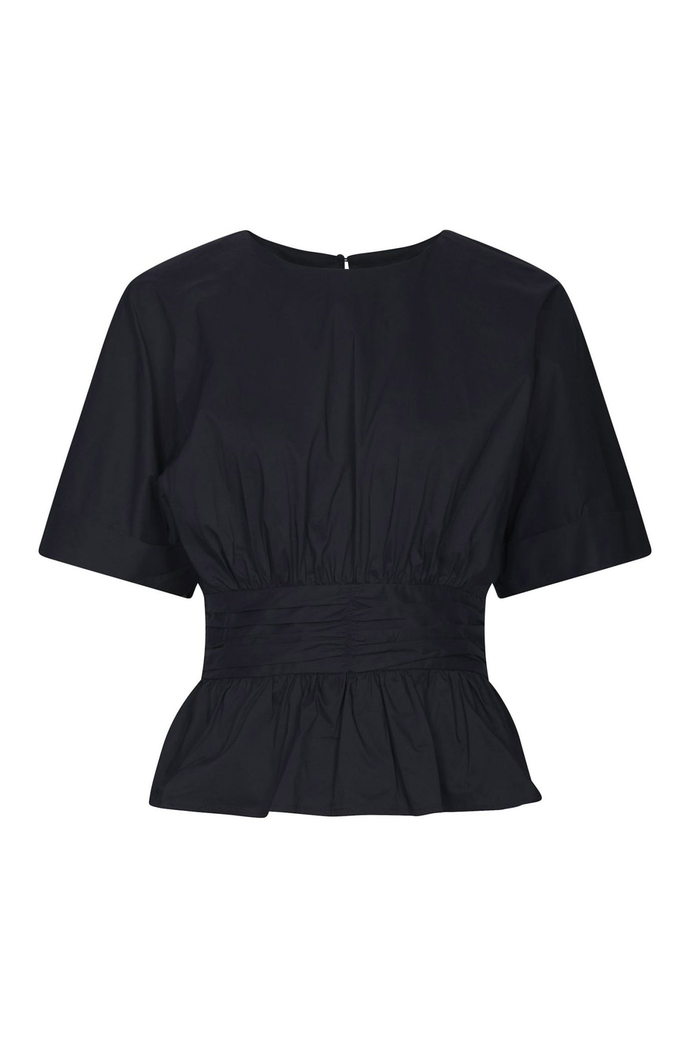 Annegret Poplin Blouse Navy - 162365