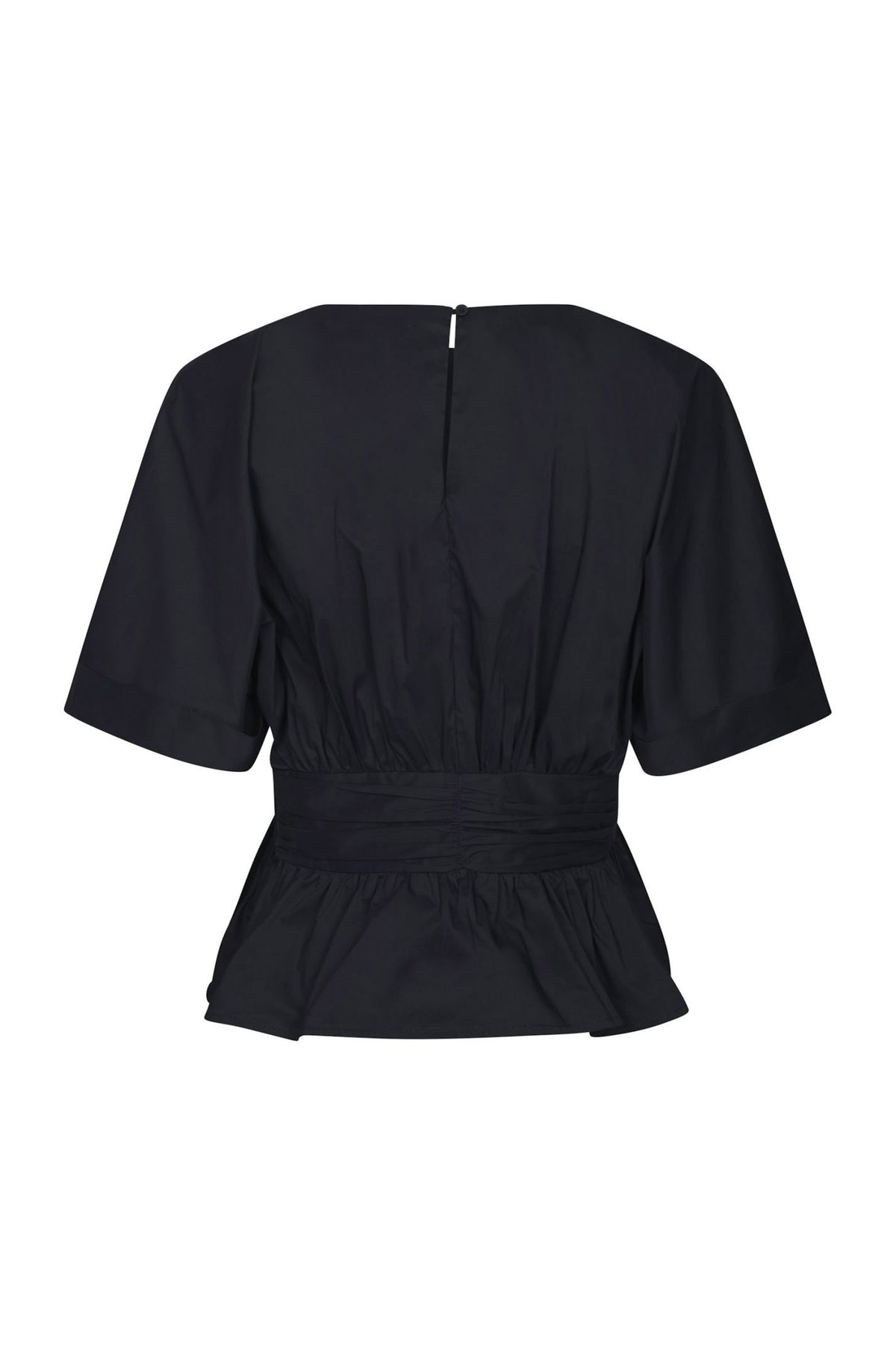 Annegret Poplin Blouse Navy - 162365