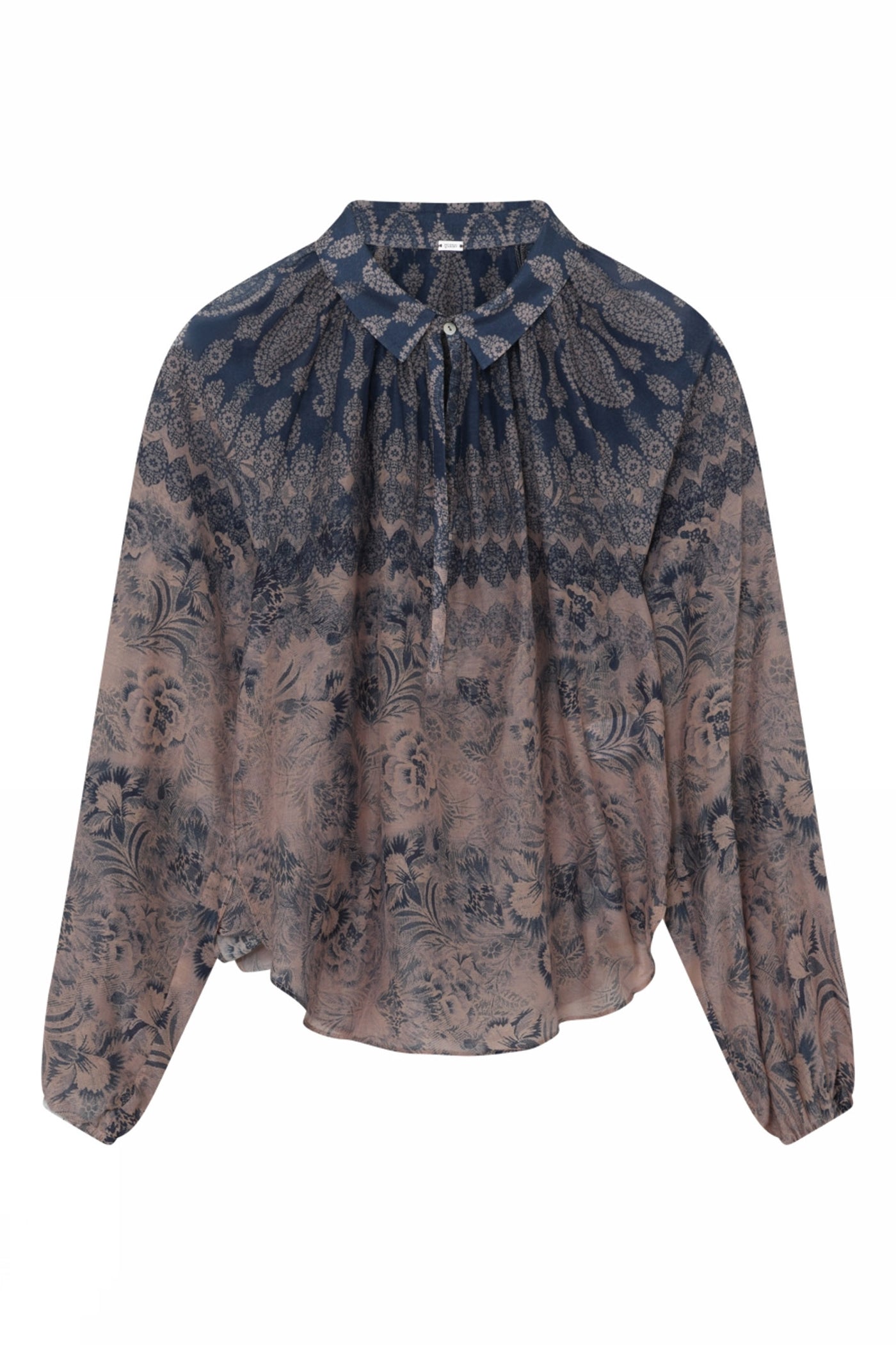 Annsofie, blouse 84797-Navy/Rose - 60614/7312