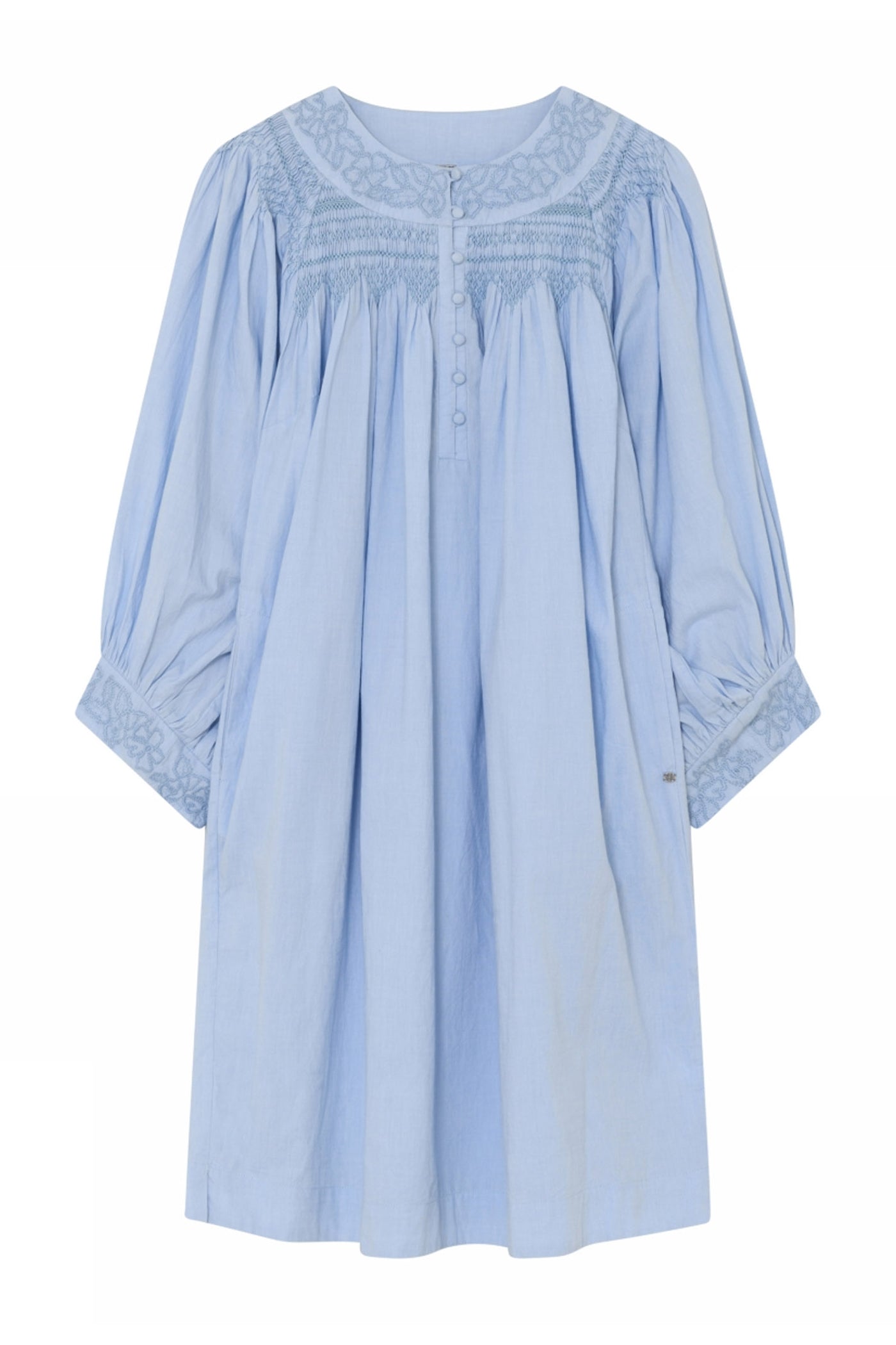 Annsofie, knee dress 94018-Spring Sky - 60513/7632