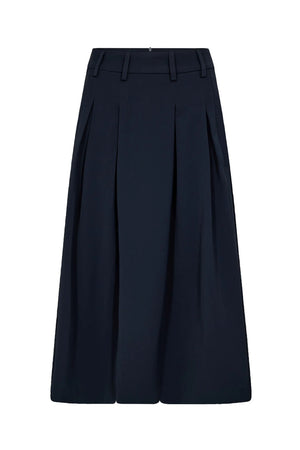 AnyaCC Midi Pleat Skirt 120-Navy - 44040