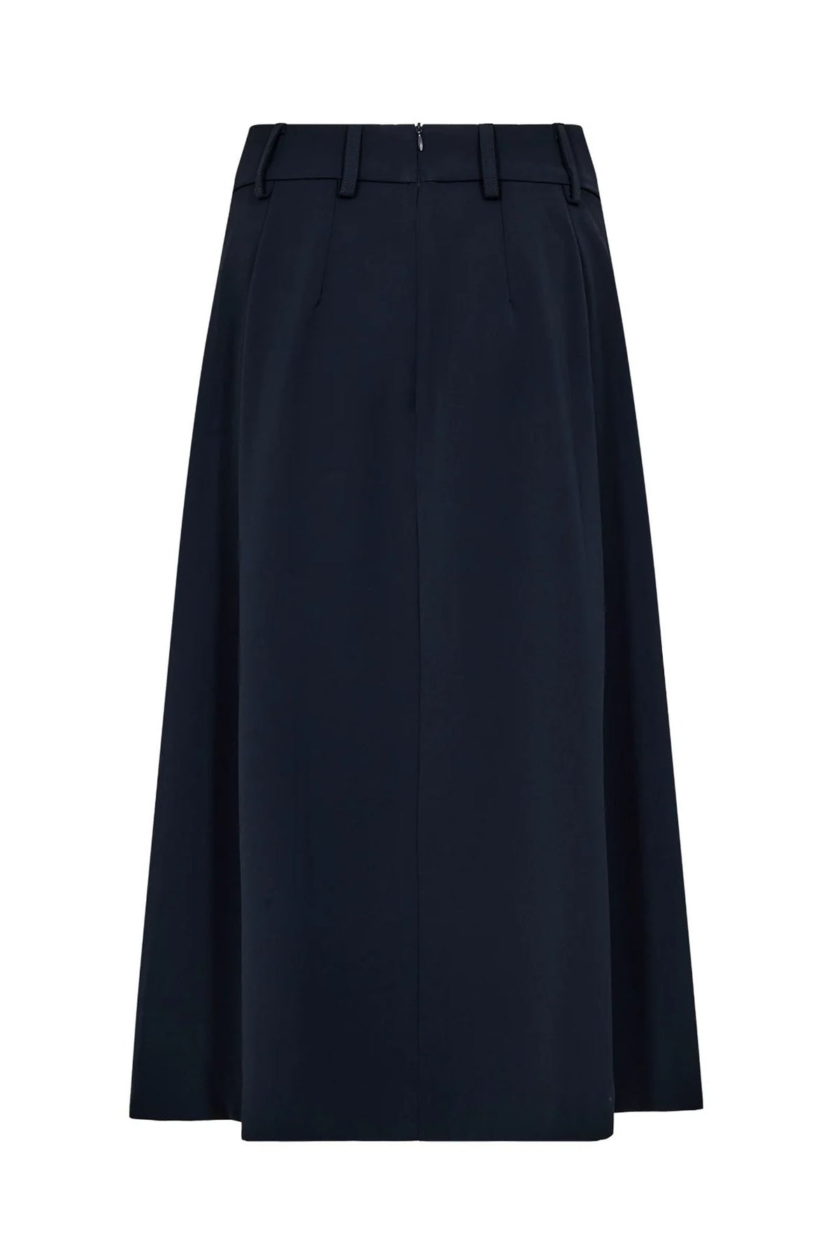 AnyaCC Midi Pleat Skirt 120-Navy - 44040