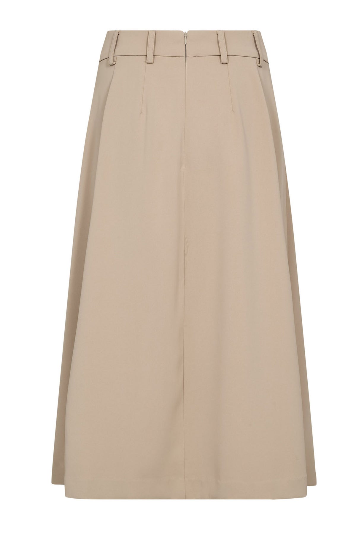 AnyaCC Midi Pleat Skirt 18-Sand - 44040