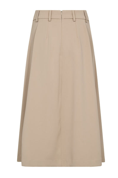 AnyaCC Midi Pleat Skirt 18-Sand - 44040 Thumbnail