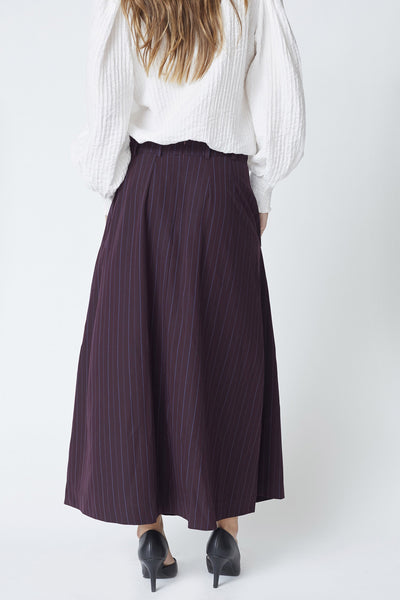 AnyaCC Trinny Pleat Skirt 67-Plum Thumbnail
