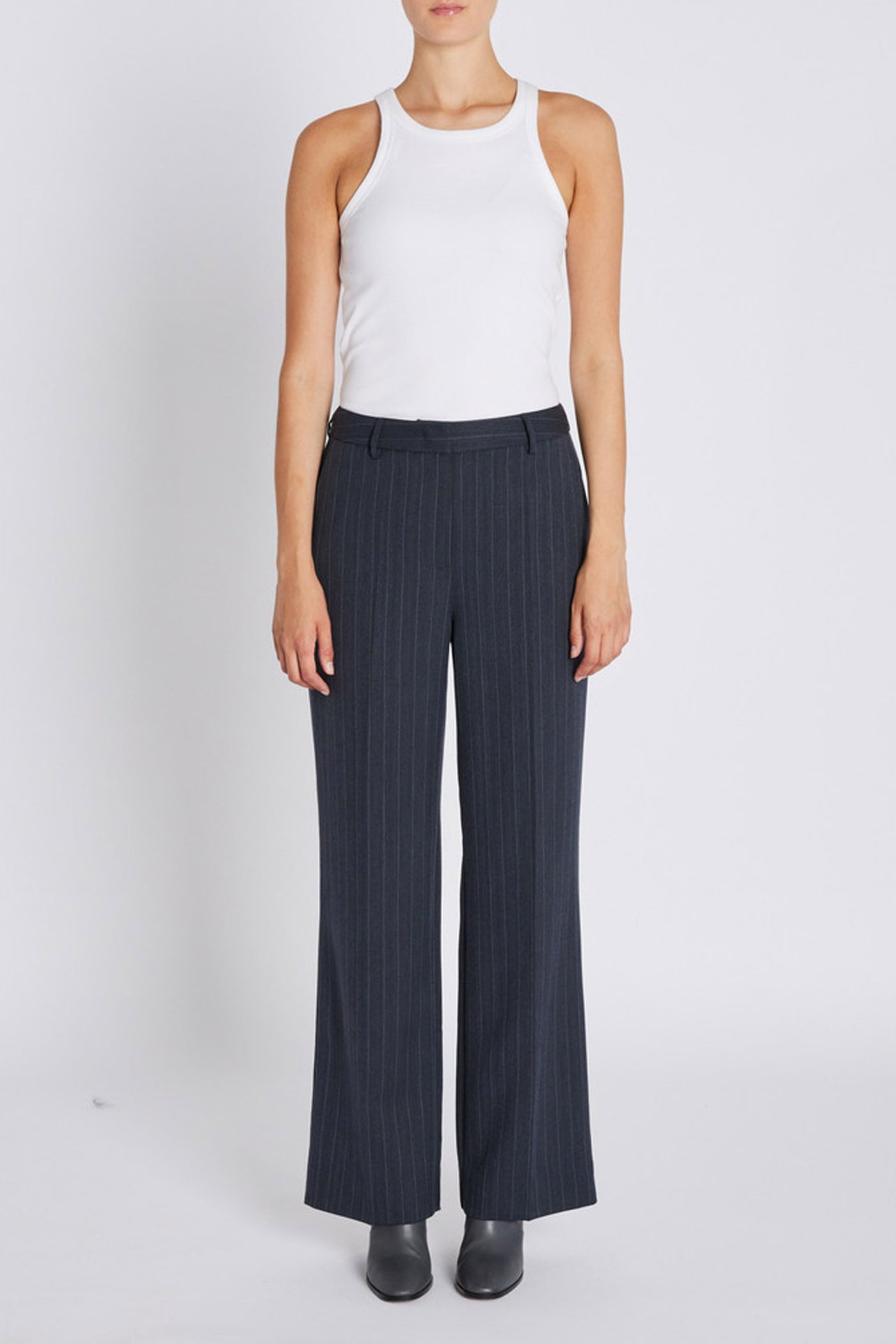 ApricotBBEleza pants Herringbone blue pin stripe - BBW4411