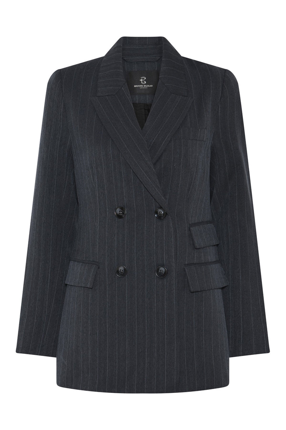 ApricotBBLinda blazer Herringbone blue pin stripe - BBW4413