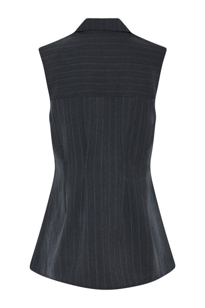 ApricotBBUrwa waistcoat Herringbone blue pin stripe - BBW4414 Thumbnail