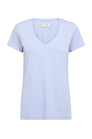 Arden Organic V-SS Tee Brunnera Blue - 140930