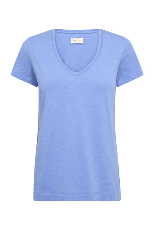 Arden Organic V-SS Tee ULTRAMARINE - 140930