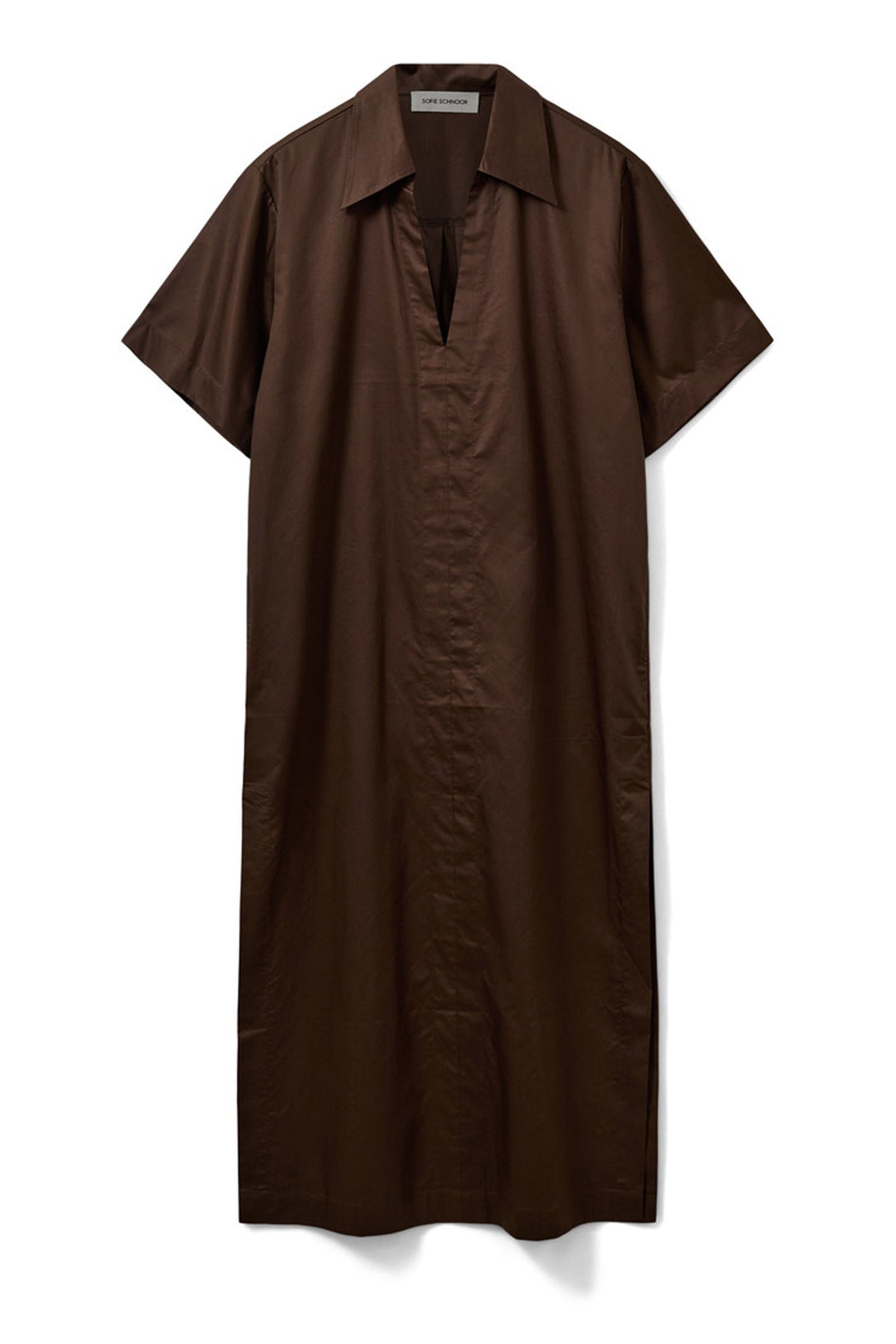 Asanasw Oversize Shirt Dress Intense Brown - S262212