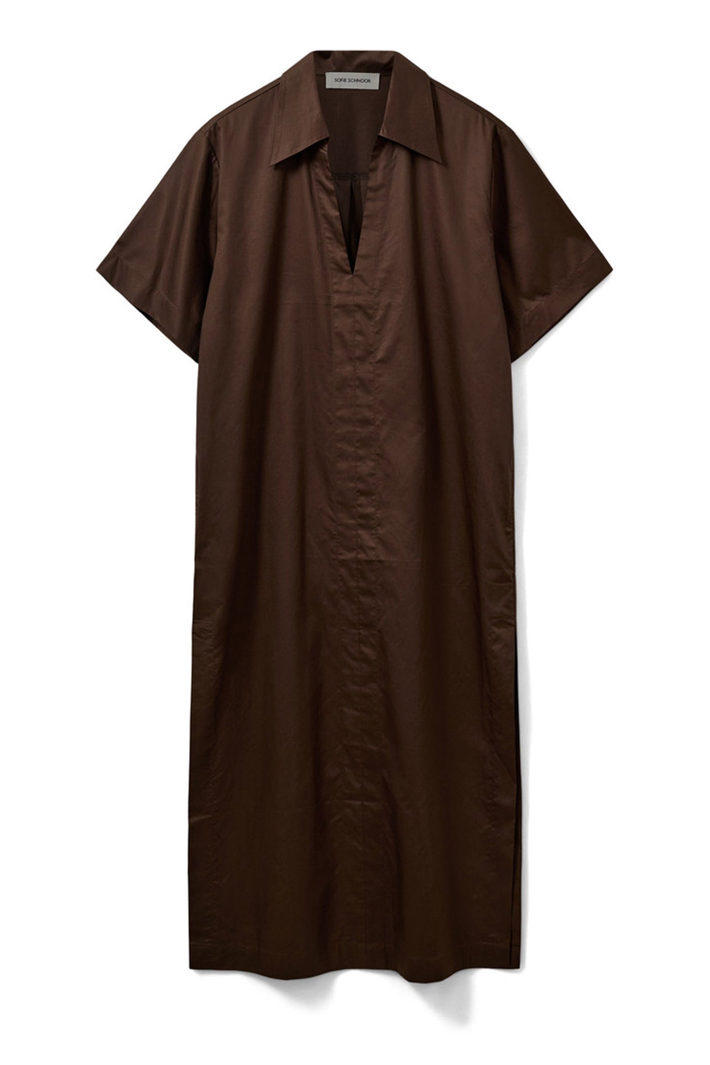 Asanasw Oversize Shirt Dress Intense Brown - S262212