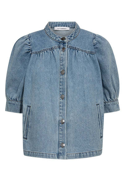 AsjaCC Denim Blouse 552-Denim blue - 45140 Thumbnail