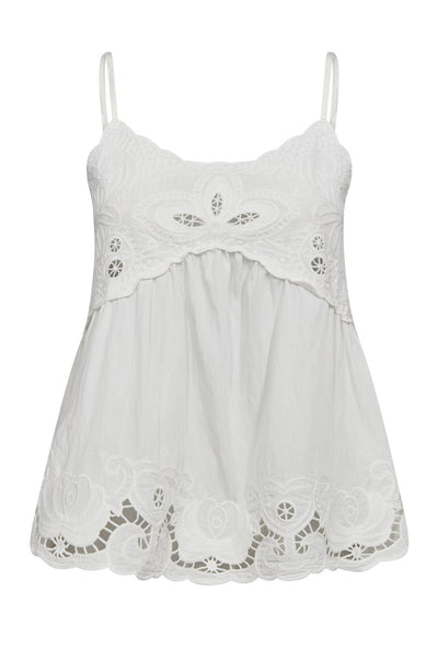 AstorCC Emb Singlet 4000-White - 45147 Thumbnail
