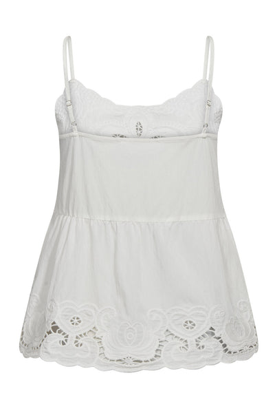 AstorCC Emb Singlet 4000-White - 45147 Thumbnail