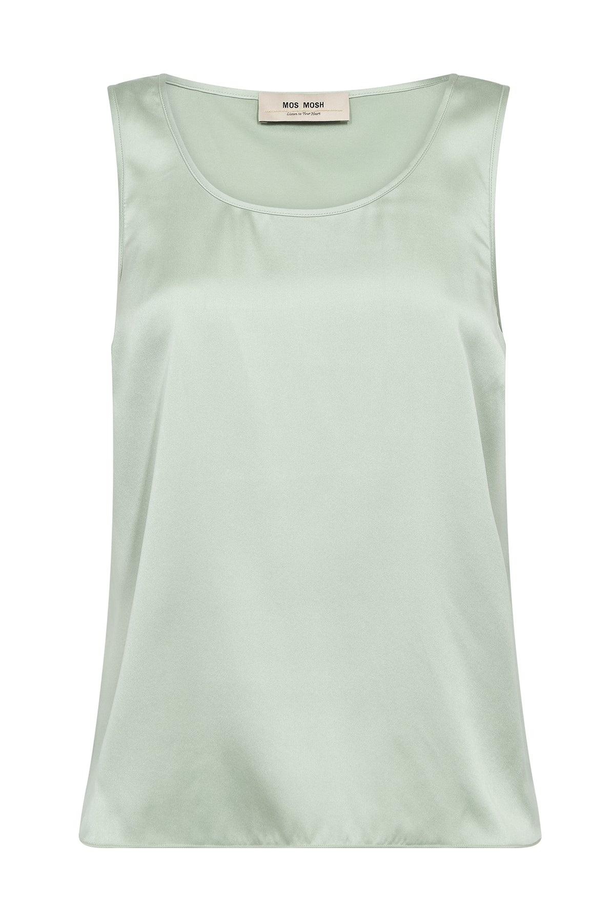 Astrid Silk Tank Top Frosty Green - 134710