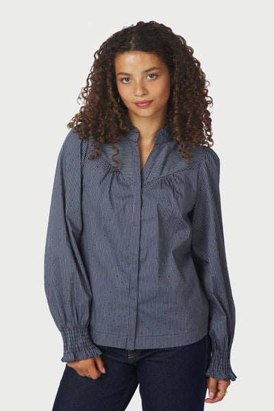 Astrida Stripe Stone Navy - 167292 Thumbnail