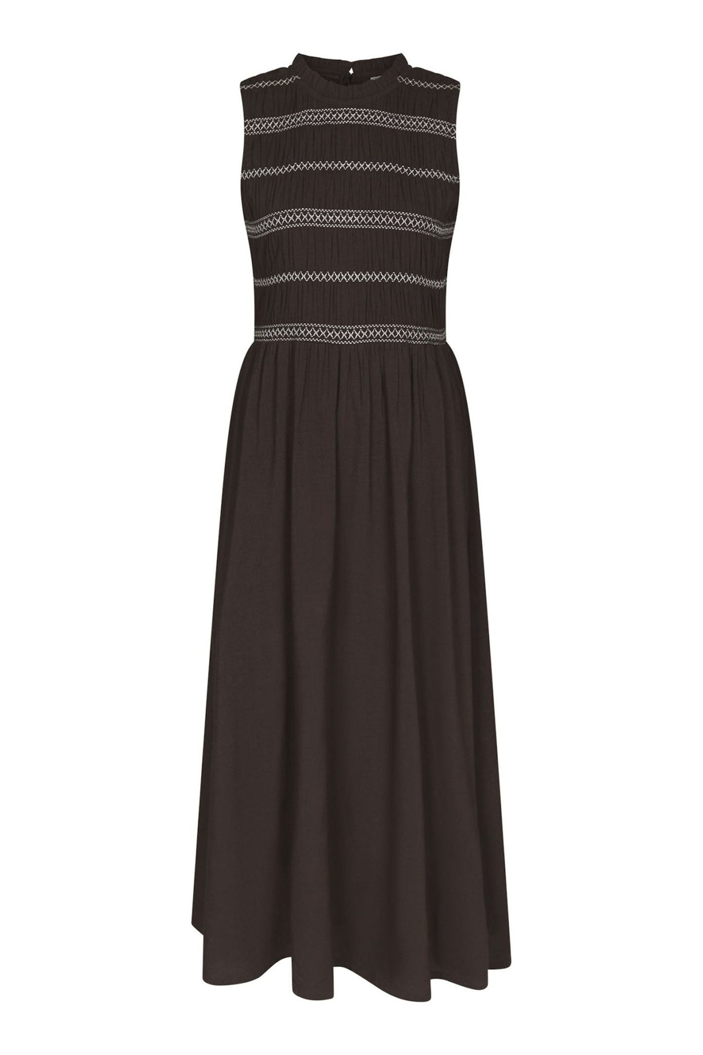 Atika Deco Smock Dress Dark brown - 166105
