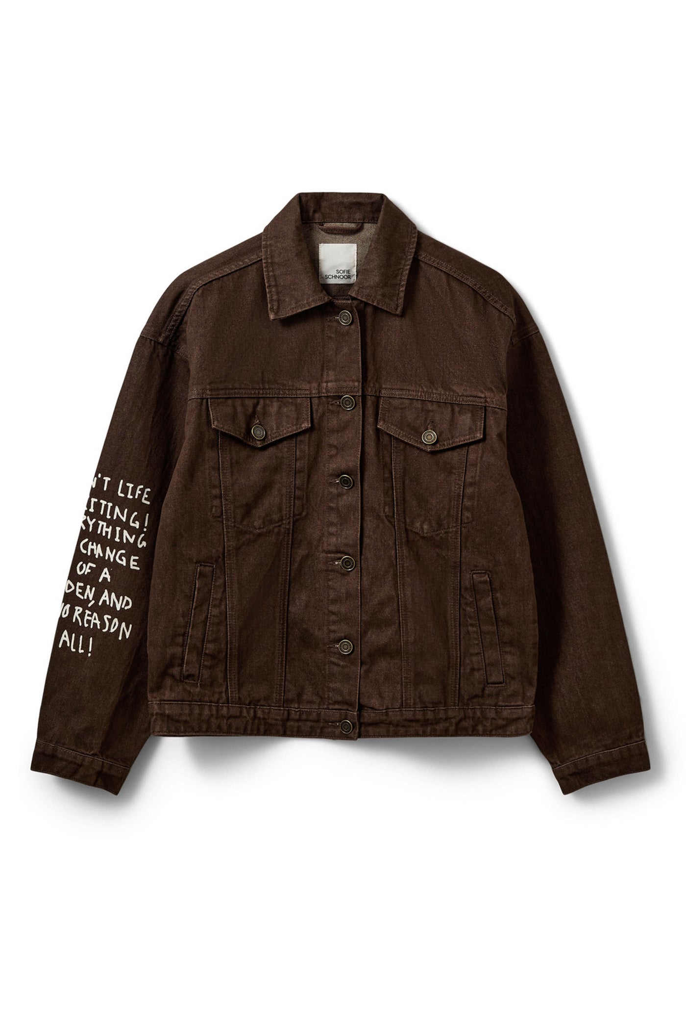 Audreysw Moomin Denim Jacket Dark brown - S263110