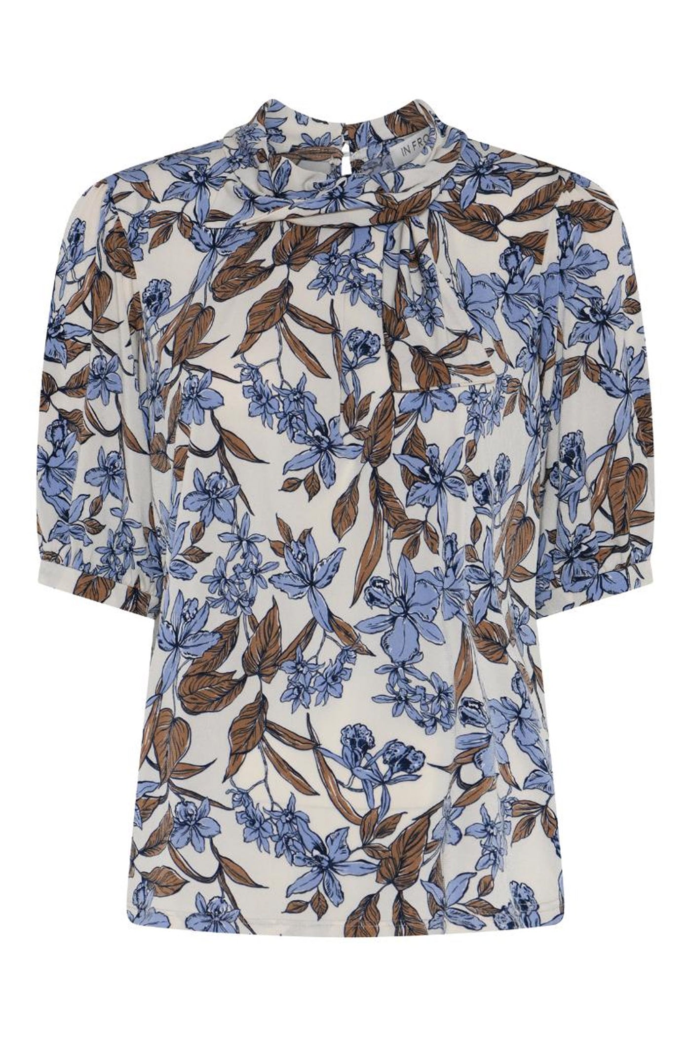 Aurelia blouse 1/2 sleeves SKY BLUE - 17002
